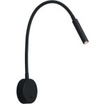 Applique de lecture noir, lampe col de cygne flexible led 3w 3000k fixation liseuse murale 240v avec ...