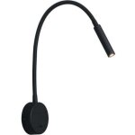 Applique de lecture noir, lampe col de cygne flexible led 3w 3000k fixation liseuse murale 240v avec ...