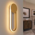 Applique led intrieure - applique murale 12w pour escalier 41cm or applique pour couloir design moderne ...