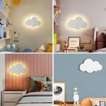 Applique led nuage pour chambre d'enfant, lampe de chevet, veilleuse, �clairage mural d�coratif pour ...
