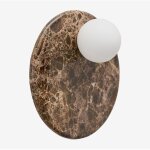 Applique murale �30 cm en marbre avec boule en cristal conrad sklum