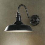 Applique murale antique d�me d'ext�rieur r�tro industriel e27 �tanche rustique bronze grange noire autour ...