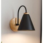 Appliques murales en bois, lampe de lecture moderne, lampe de chevet minimaliste, lampe murale d'int�rieur ...