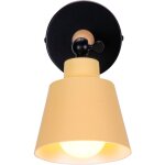Applique murale décoration créative minimaliste moderne salon chambre lampe murale en fer forgé jaune ... Applique murale décoration créative minimaliste moderne salon chambre lampe murale en fer forgé jaune ...