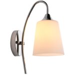 Applique murale d�corative pour chambre � coucher, t�te en verre unique, abat - jour en verre (ampoule ...