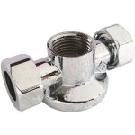 Applique murale double nue avec crou pour collet battu 12 - f1 / 2