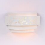 Applique murale pour enfants avec de jolis motifs fleurs et papillons, douille e27 de 40 w de puissance ...