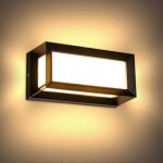 Applique murale exterieur 3000k 12w moderne aluminium luminaire mural ip65 �tanche applique interieur ...