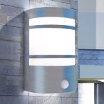 Applique murale d'ext�rieur avec d�tecteur acier inoxydable vidaxl