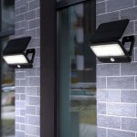Lampe murale avec détecteur de mouvement lampe solaire led lampe de porte d'entrée lampe de jardin, 1x ... Lampe murale avec détecteur de mouvement lampe solaire led lampe de porte d'entrée lampe de jardin, 1x ...
