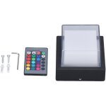 Applique murale extrieure, applique extrieure allume la lumire chaude de 5w rvb led pour le jardin ...