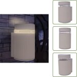 Applique murale ext�rieure demi - cylindrique aluminium gris - applique murale exterieure - �clairage ...