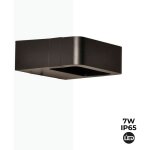 Applique murale ext�rieure led 'kurrt' - 7w - ip65 - blanc chaud - noir