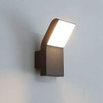 Applique murale ext�rieure led moderne, 9 w, �tanche, noire, id�ale pour cour, porte, jardin, all�e, ...