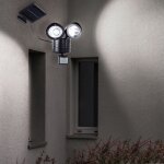 Applique murale extrieure solaire  led dtecteur de mouvement projecteur clairage de cour d'alle
