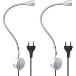 Applique murale flexible avec prise et interrupteur ue, id�ale pour lire des livres ou pour la t�te de ...