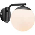 Applique murale grant verrerie noir, h. 16. 4 - ip20 - e14 / nordlux int�rieur