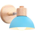 Applique murale industrielle vintage 15cm lampe murale r�glable en bois m�tal r�tro e27 luminaire applique ...