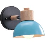 Applique murale industrielle vintage 15cm lampe murale réglable en bois métal rétro luminaire applique ... Applique murale industrielle vintage 15cm lampe murale réglable en bois métal rétro luminaire applique ...