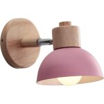 Applique murale industrielle vintage 15cm lampe murale réglable en bois métal rétro luminaire applique ... Applique murale industrielle vintage 15cm lampe murale réglable en bois métal rétro luminaire applique ...