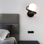 Appliques murales industrielles, appliques murales vintage abat - jour en verre, gradation tricolore, ...