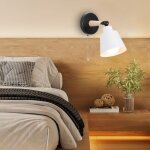 Applique murale industrielle vintage lampe murale métal bois Éclairage murale réglable e27 Ø12cm blanc ... Applique murale industrielle vintage lampe murale métal bois Éclairage murale réglable e27 Ø12cm blanc ...