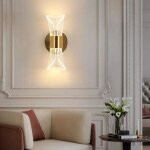 Applique murale d'int�rieur dimmable 12w led lampe de chevet design moderne applique murale en acrylique ...