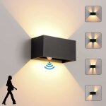 Applique murale int�rieur / ext�rieur avec d�tecteur de mouvement, led 24w moderne luminaire murale, ...