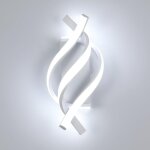 Applique murale interieur, lampe led murale moderne 14w pour chambre, appliques murales design incurv� ...