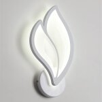 Applique murale d'int�rieur led 12 w en forme de feuille, lampe murale moderne en acrylique, veilleuse ...