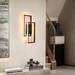 Comely applique murale interieur led, 28w 2900lm lampe murale noir, blanc chaud 3000k clairage mural ...