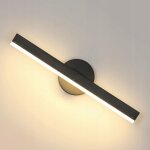 Comely - applique murale interieur led, 8w lampe murale chambre noir moderne, acrylique luminaire mural ...