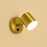 Applique murale int�rieur led m�tal dor� 12w angle ajustable trois temp�ratures de couleur lampe murale ...