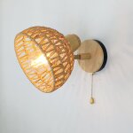 Applique murale interieur vintage lampe murale industrielle en m�tal et bambou plafonniers luminaires ...