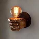 Applique murale interieur vintage, applique murale main industrielle, luminaire e27 pour chambre bar ...