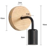 Applique murale int�rieure 2 pi�ces, lampes murales en bois e27, luminaire murales pour salon, chambre. ...