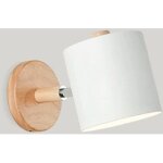 Applique murale interieure e27 r�glable lampe murale en bois applique avec abat - jour en m�tal plafonnier ...