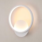 Applique murale int�rieure led, 12w ronde lampe murale moderne, aluminium luminaire mural 3000k lumi�re ...