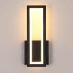 Applique murale intérieure led, 16w 2000lm moderne acrylique lampe murale noir, luminaire mural 3000k ... Applique murale intérieure led, 16w 2000lm moderne acrylique lampe murale noir, luminaire mural 3000k ...