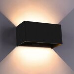 Applique murale intrieure led 24w, angle rglable, lampe murale de salon en aluminium noir, lampe murale ...