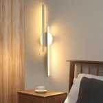Applique murale intrieure led, 24w lampe murale moderne, luminaire barre mural en aluminium, pour chambre, ...