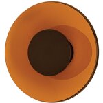 Applique murale int�rieure led d320 18w cct irc90 variable verre brun et noir mat zambelis 25270 - 360 ...