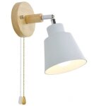 Applique murale avec interrupteur  tirette rotation libre  350 lampe de chevet rtro moderne applique ...