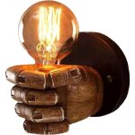 Appliques murales lampe murale e27 appliques murales vintage abat - jour en r�sine luminaire mural pour ...