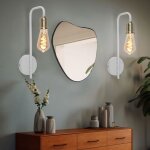 Applique murale lampe de lit lampe de chambre lampe de salon applique avec interrupteur, m�tal laiton ...