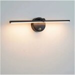 Applique murale lampes pour miroir led dimmable avec interrupteur, applique salle de bain rotative � ...