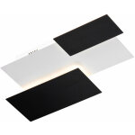 Applique murale lampe de salle � manger applique murale en verre satin� noir blanc lampe design, m�tal, ...