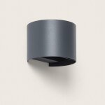 Applique murale led 10 w extrieure aluminium cct slectionnable clairage double face en iridix round ...