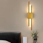 Applique murale led 10 w pour miroir de salle de bain avec interrupteur, double applique cylindrique ...