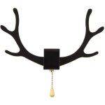 Applique murale led 16 w 3 temp�ratures design bois de cerf noir